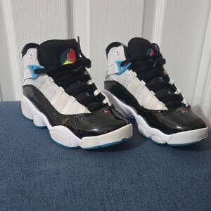 Kids Black and White High-Top Sneakers